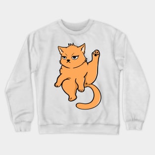 Orange Cat Crewneck Sweatshirt